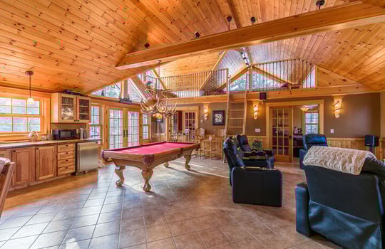 3023 Town Line game room interior