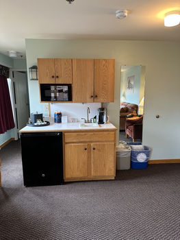 Junior suite hotel room wet bar