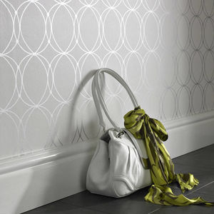 Darcy Pearl Circular Geometric Wallpaper - Design Your Wall