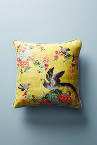 Embellished Birds Pillow - Anthropologie