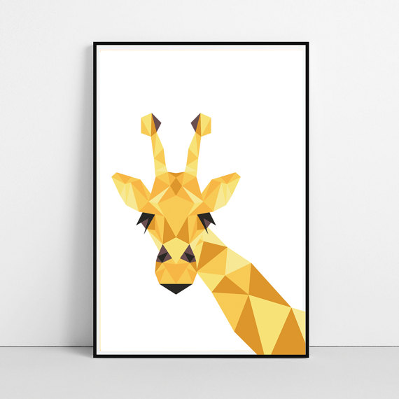 Geometric Giraffe - BeguimaStudio