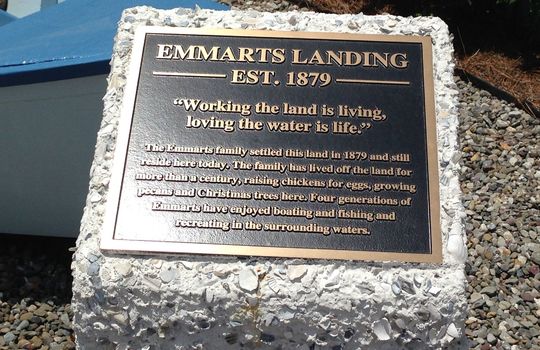 Helms Port - Emmarts Landing Plaque