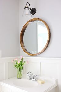Round Wood Mirror - Angela Marie Made