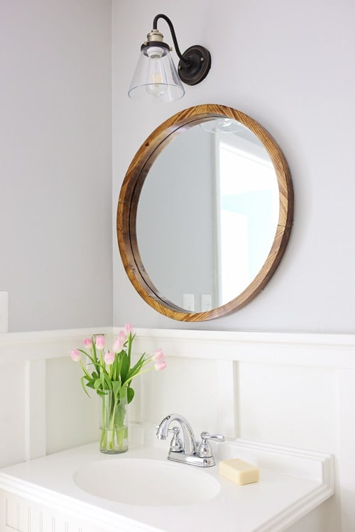 Round Wood Mirror - Angela Marie Made