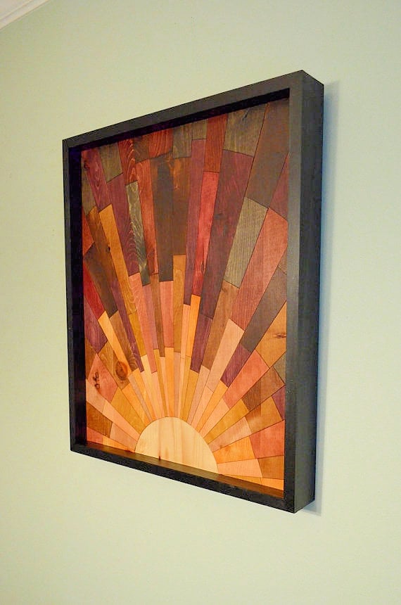 Sunrise Wood Wall Art - Stains and Grains