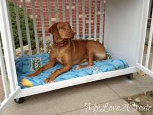 Dresser turned into dog clearance crate