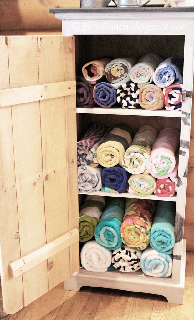 Patio discount towel storage