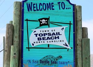Topsail Beach Sign