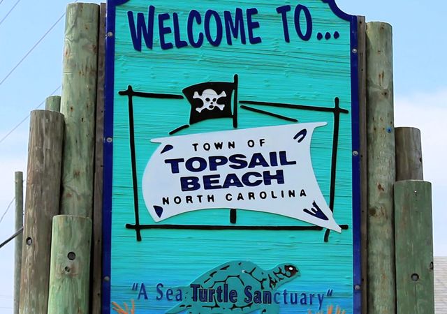 Topsail Beach Sign