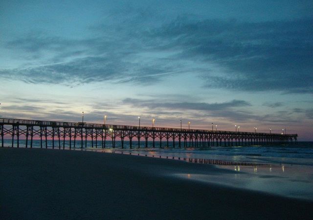 Seaview Fishing Pier Sunrise in North Topsail Beach