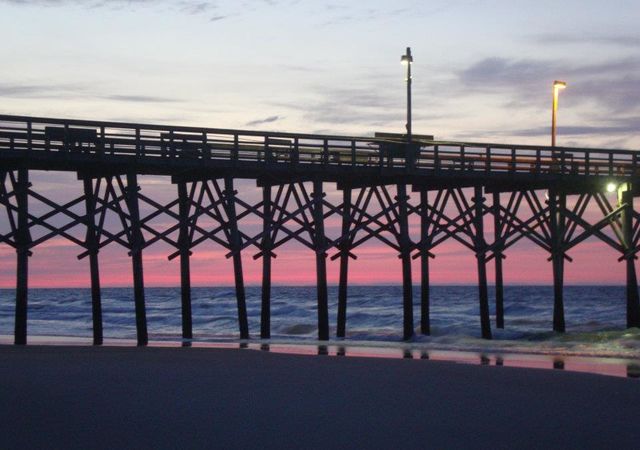 Seaview Fishing Pier Sunrise in North Topsail Beach
