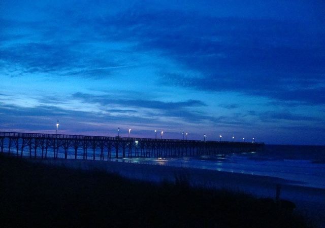 Seaview Fishing Pier Sunrise in North Topsail Beach