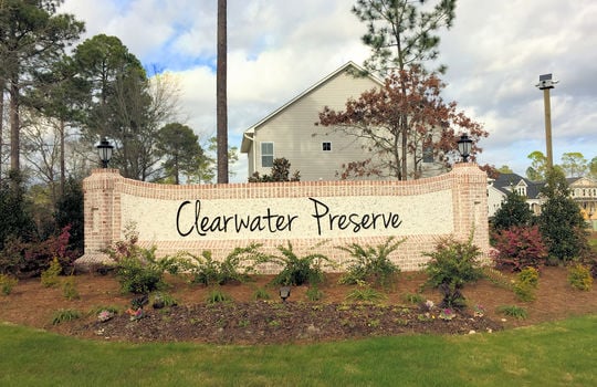 Clearwater Preserve Entrance Sign