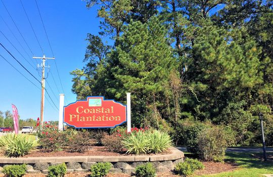 Coastal Plantation - Entrance Sign