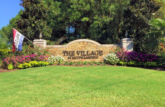 The Village at Motts Landing - Entrance Sign