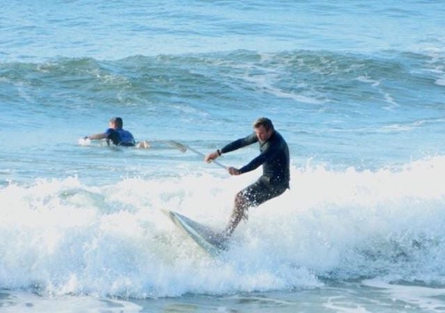 Surfers in Surf City