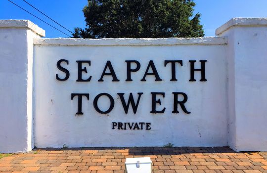 Seapath Towers - Entrance Sign