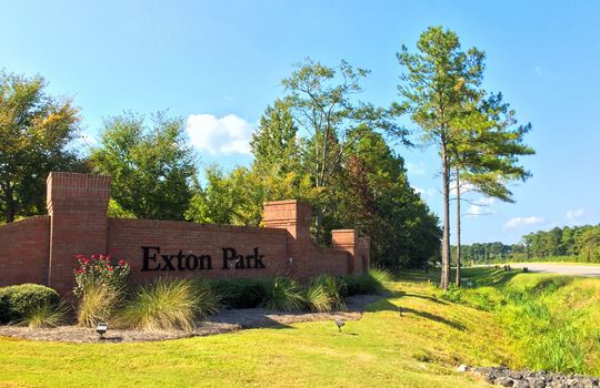 Exton Park - Entrance Sign