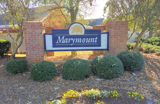 Marsh Oaks - Marymount Townhomes Entrance Sign