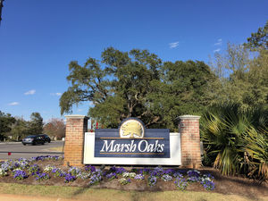 Marsh Oaks - Entrance Sign