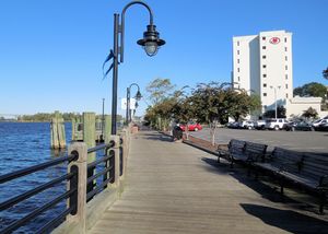 Downtown Wilmington - Riverwalk Toward Hilton