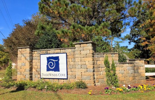 Tradewinds Cove - Entrance Sign