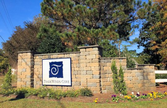 Tradewinds Cove - Entrance Sign