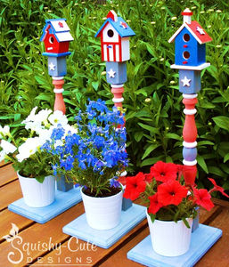 Squishy Cute Designs - Patriotic Birdhouses