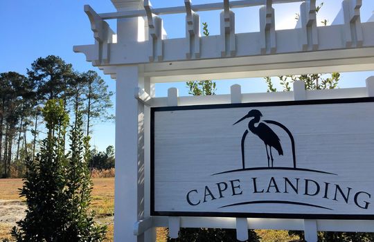 Cape Landing - Entrance Sign