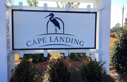 Cape Landing - Entrance Sign