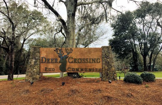 Deer Crossing - Entrance Sign