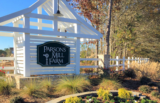 Parsons Mill Farm - Entrance Sign