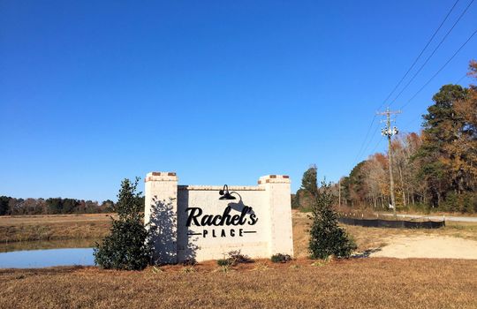 Rachels Place - Entrance Sign