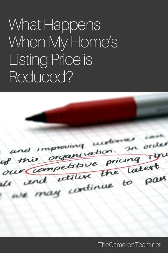 What Happens When My Home’s Listing Price is Reduced?