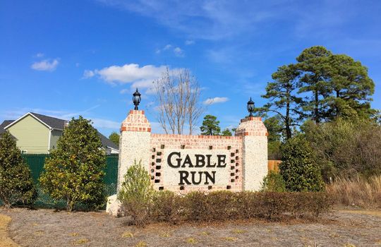 Gable Run - Entrance Sign