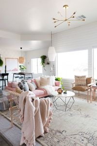 Blush Living Room - Vintage Revival