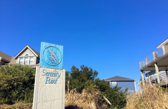 Serenity Point - Entrance Sign