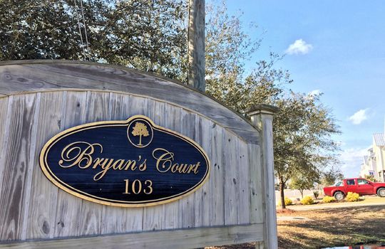 Bryans Court - Entrance Sign