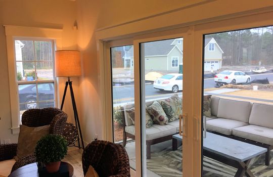 Kaylies Cove - Living Room and Patio