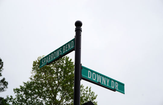Sparrows Bend - Street Sign