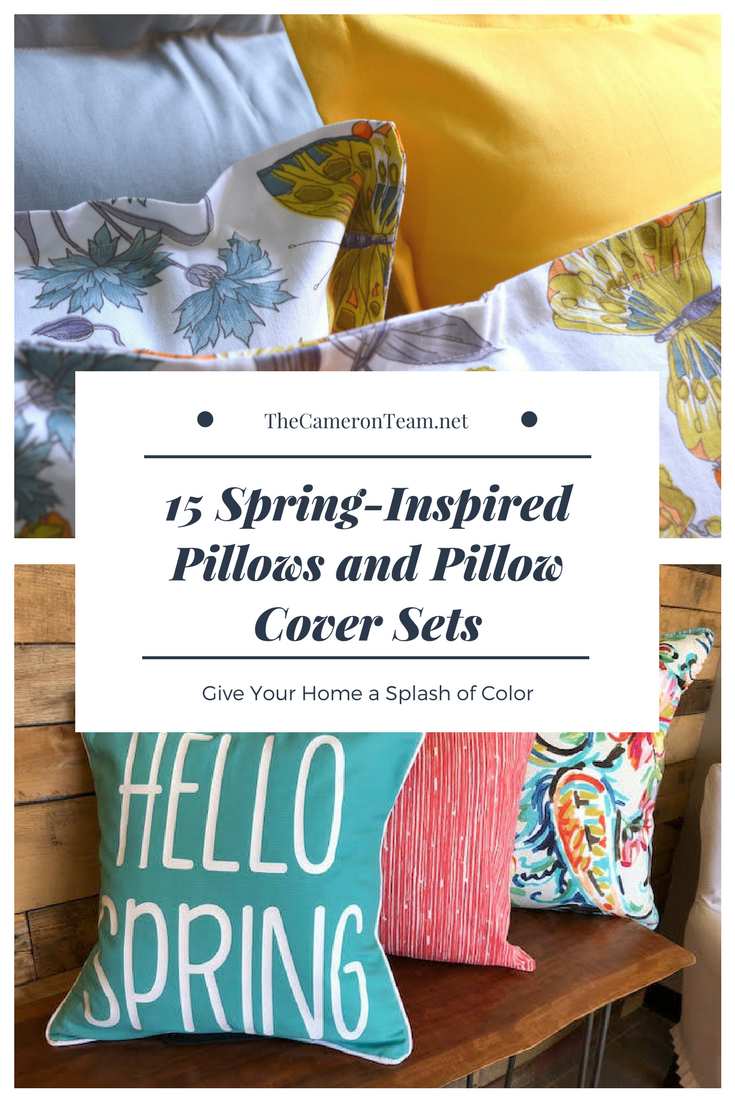 15 Spring-Inspired Pillows and Pillow Cover Sets
