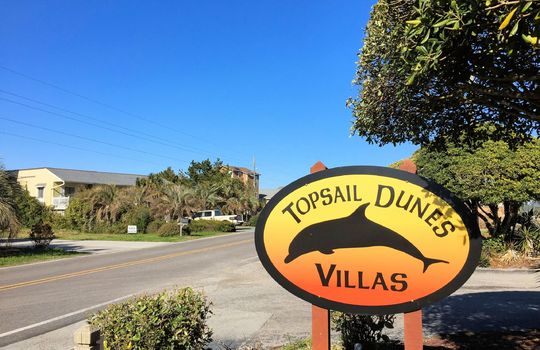Topsail Dunes - Entrance Sign