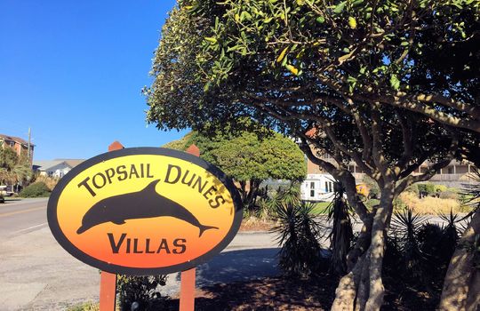 Topsail Dunes - Entrance Sign