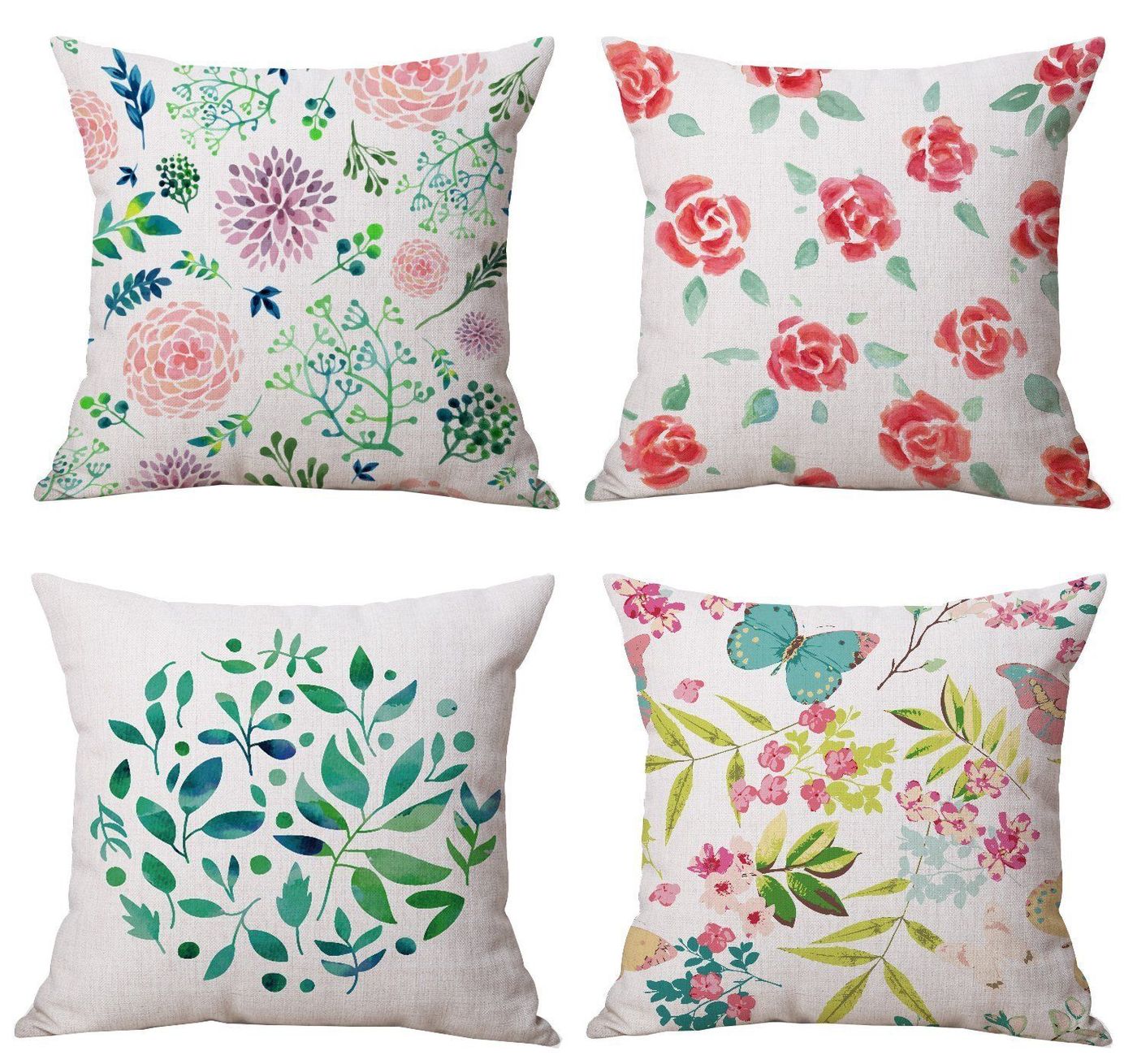 Spring-Inspired Pillows & Cover Sets to Give Your Home a Splash of Color