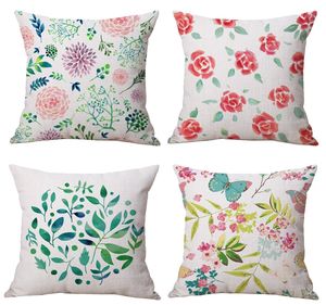 Spring Blossoms - 18in x 18in - Merry Pillows Throw Pillow Cover Set