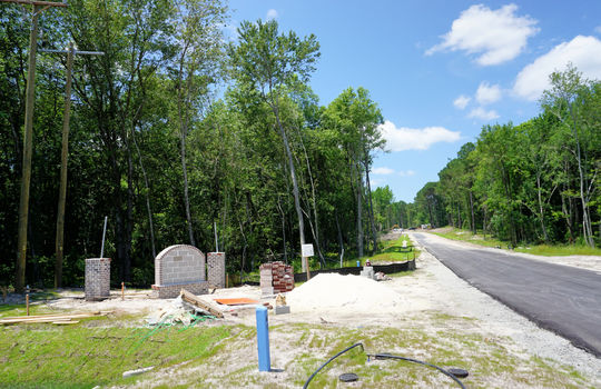 Canter Crest - Entrance Sign Under Construction