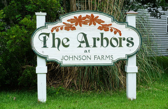 Johnson Farm - The Arbors - Entrance Sign