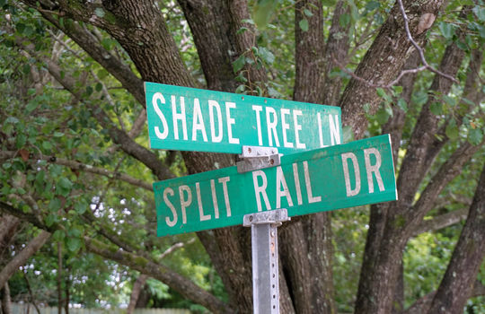 Johnson Farm - The Lakes - Street Sign