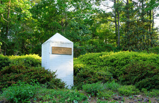 Oyster Point - Entrance Sign