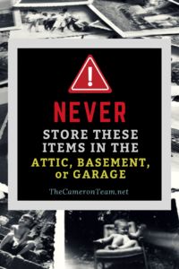 Never Store These Items in the Attic Basement or Garage